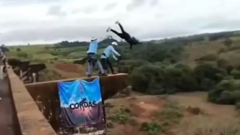 Fatal Bridge Jump in Brazil: Crew Forgets to Attach Rope