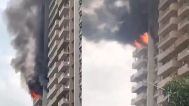 Fire Breaks Out at Ivy County Residential Complex in Noida Sector 74