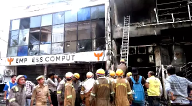 Fire Breaks Out at Lucknow Coaching Centre, 14 Fire Tenders Deployed