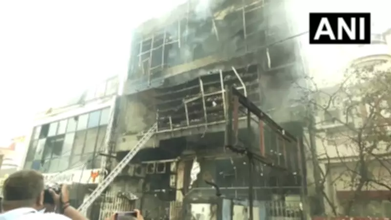 Fire Breaks Out in Lucknow's Aliganj Building, 14 Fire Tenders Deployed