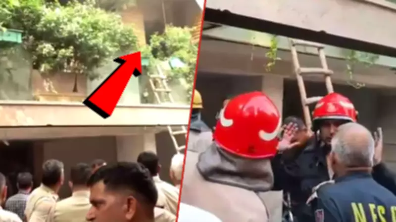 Fire in Delhi's New Friends Colony: 8 Rescued from Smoke-Filled Building