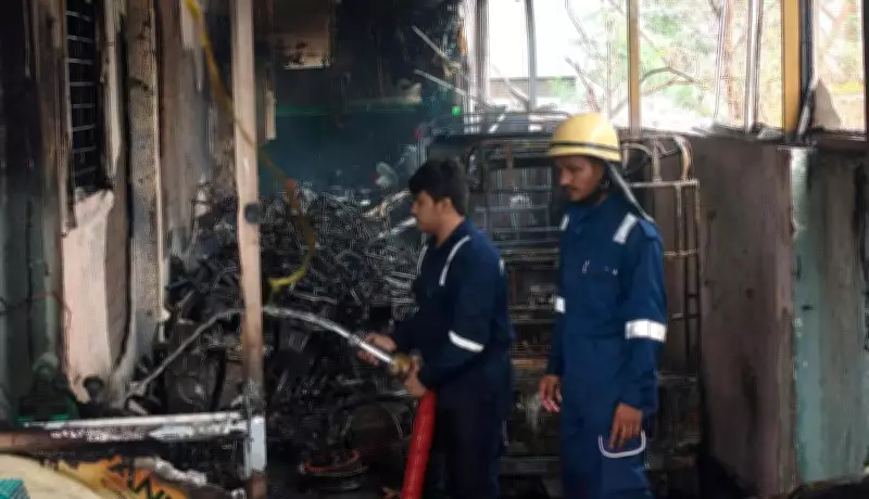 Fire in EV Showroom in Indore: 20 Residents Escape Narrowly, No Injuries Reported