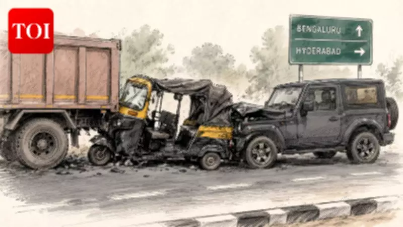 Five Killed as SUV Rams Autorickshaw on Bengaluru-Highway