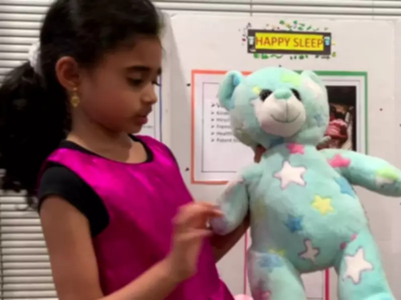 Five-Year-Old’s Stuffed Doll Mimics Breathing and Warmth to Help Kids Sleep