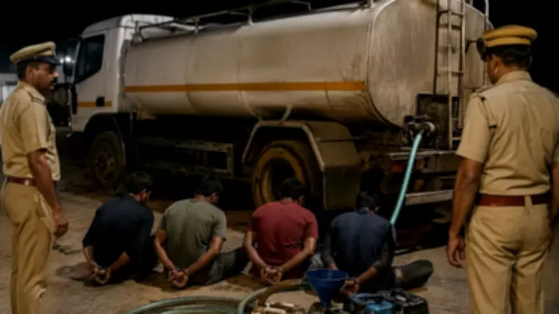 Four arrested for siphoning diesel from tanker truck in Mangaluru