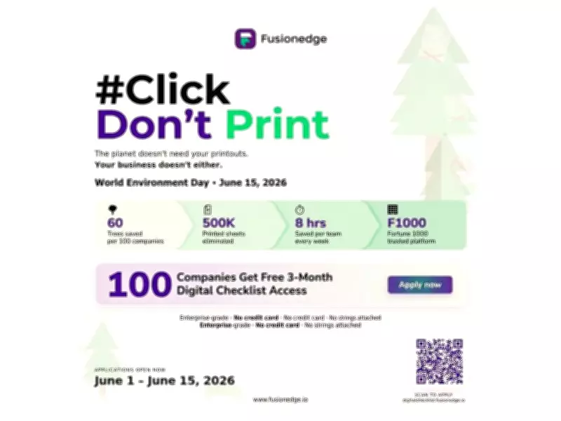 FusionEdge CAFM Platform Launches ClickDontPrint Campaign for World Environment Day 2026