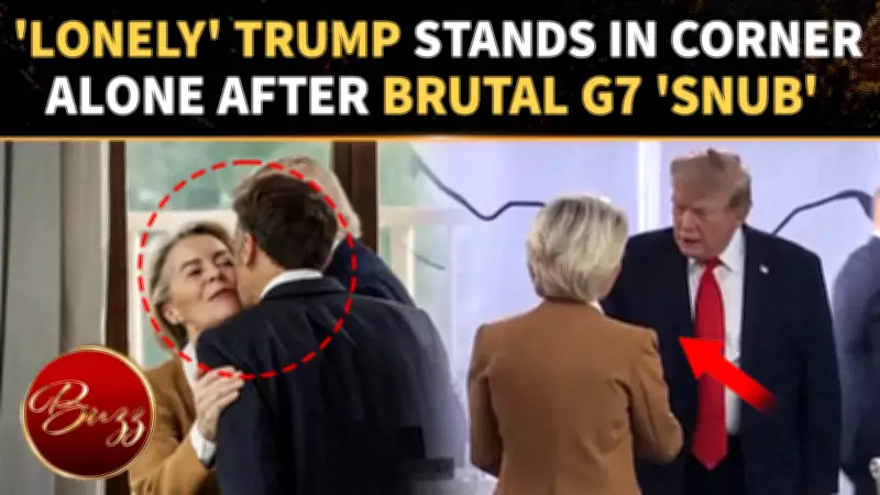 G7 Cameras Capture Awkward Moment: Trump Left Hanging by EU Chief von der Leyen