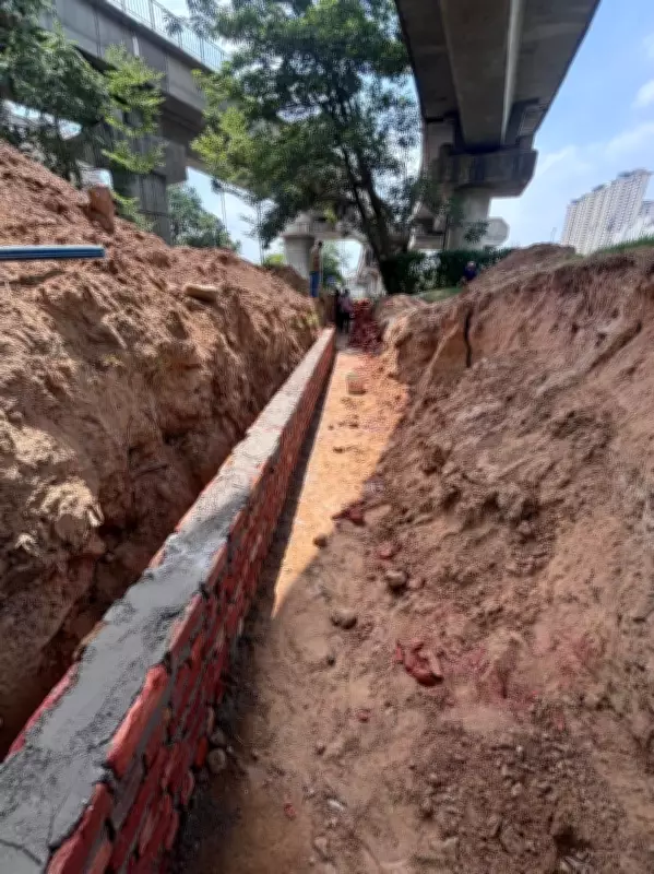 GMDA installs 300-metre drain at AIT Chowk to prevent waterlogging in Gurugram
