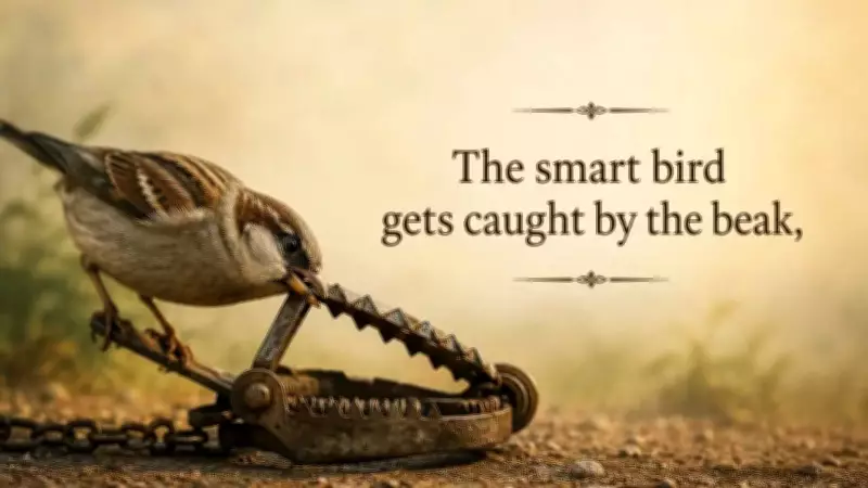 Greek Proverb: The Smart Bird Gets Caught by the Beak
