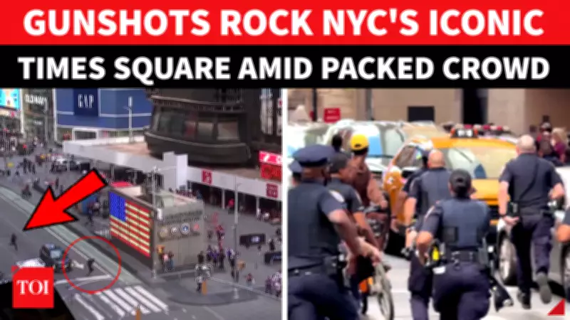 Gunfire Erupts in Times Square, Suspect Flees as Police Launch Chase Through Crowded Streets