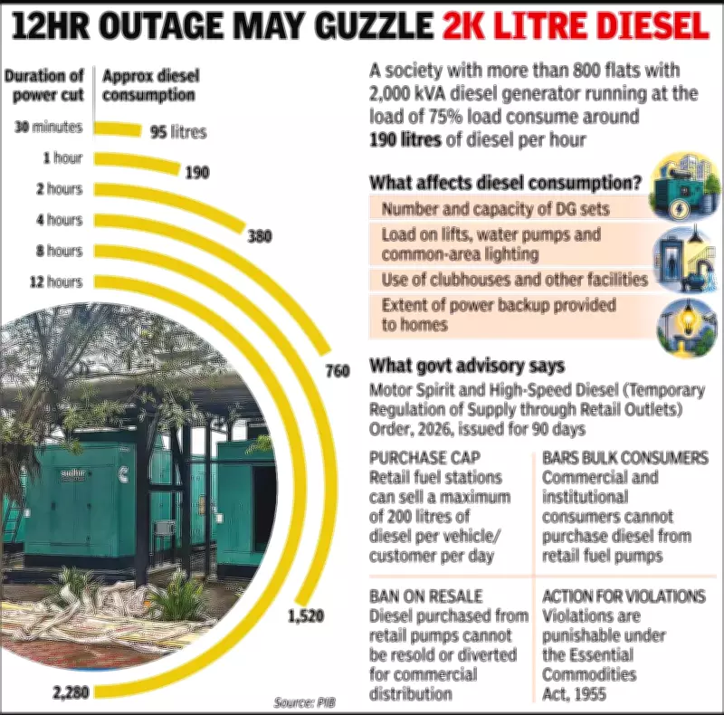 Gurgaon Power Outage Hits High-Rises, Diesel Crisis Looms After Govt Capping