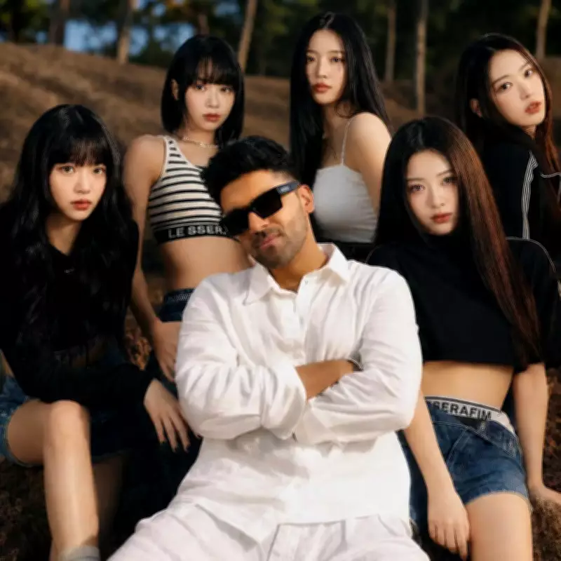 Guru Randhawa and LE SSERAFIM Drop Global Remix of BOOMPALA