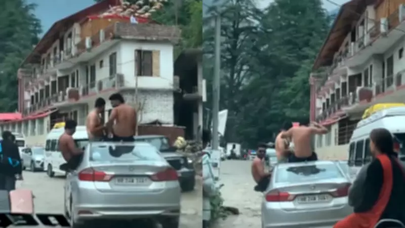 Half-Naked Tourists Dance on Car in Himachal's Kasol, Video Goes Viral