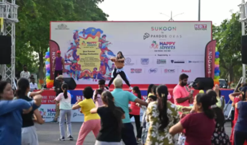 Happy Streets Event in Lucknow Promotes Fitness and Community Bonding