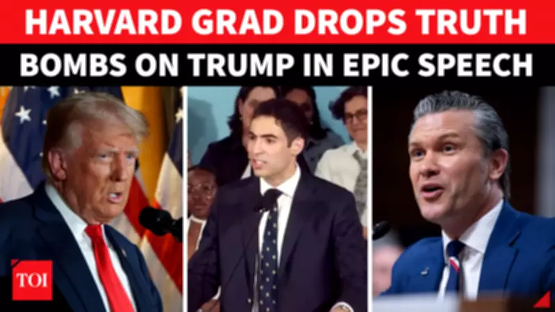 Harvard Grad Roasts Trump and Hegseth in Hilarious Commencement Speech