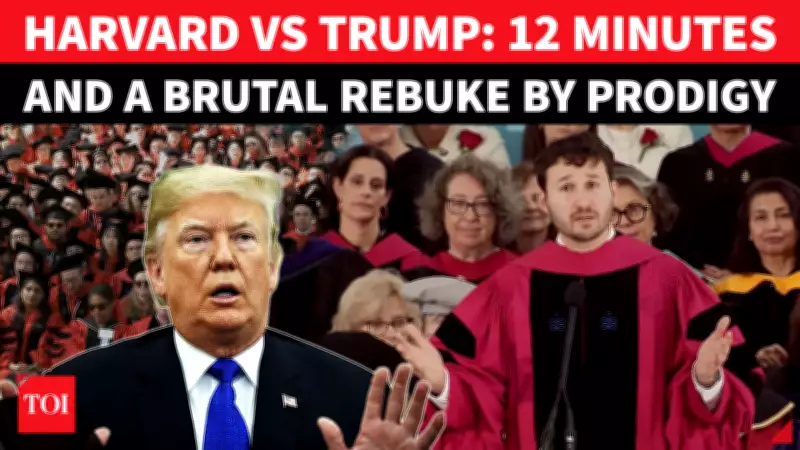 Harvard Grad's 12-Min Speech on Free Speech Stirs Controversy, Targets Trump