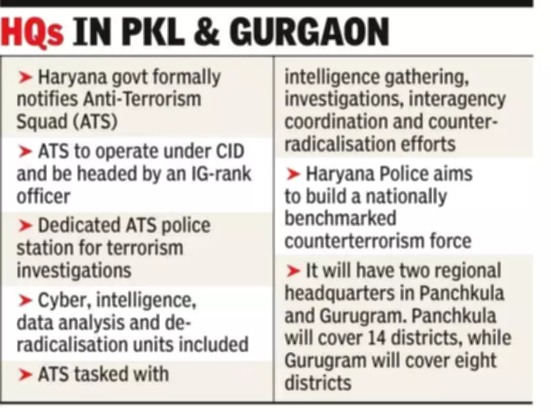 Haryana Government Approves Anti-Terrorism Squad Formation
