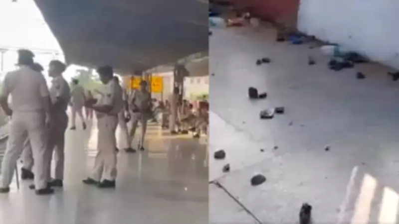 Heavy Police Deployed at Patliputra Station After Stone-Pelting, Vandalism