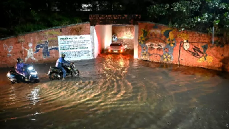 Heavy Rain in Bengaluru Floods Outer Ring Road, Disrupts Traffic