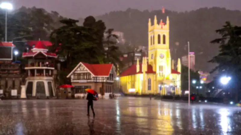 Heavy Rain Lashes Himachal, Yellow Alert for Thunderstorms Until June 17