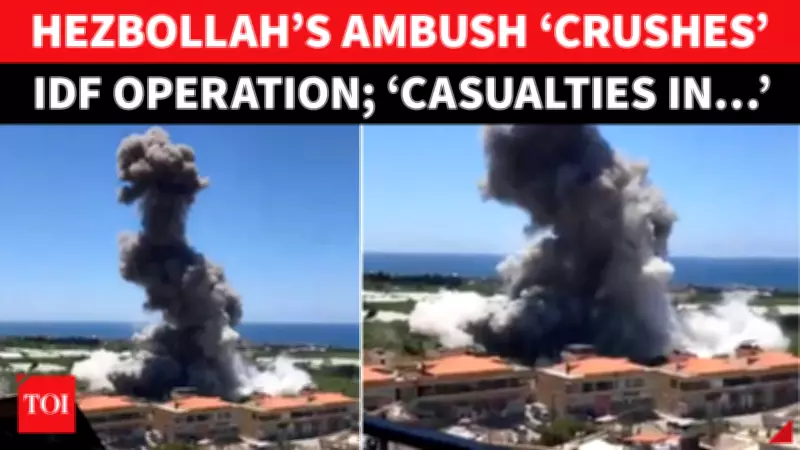 Hezbollah Ambush in Southern Lebanon: Rockets, Drones Target Israeli Troops