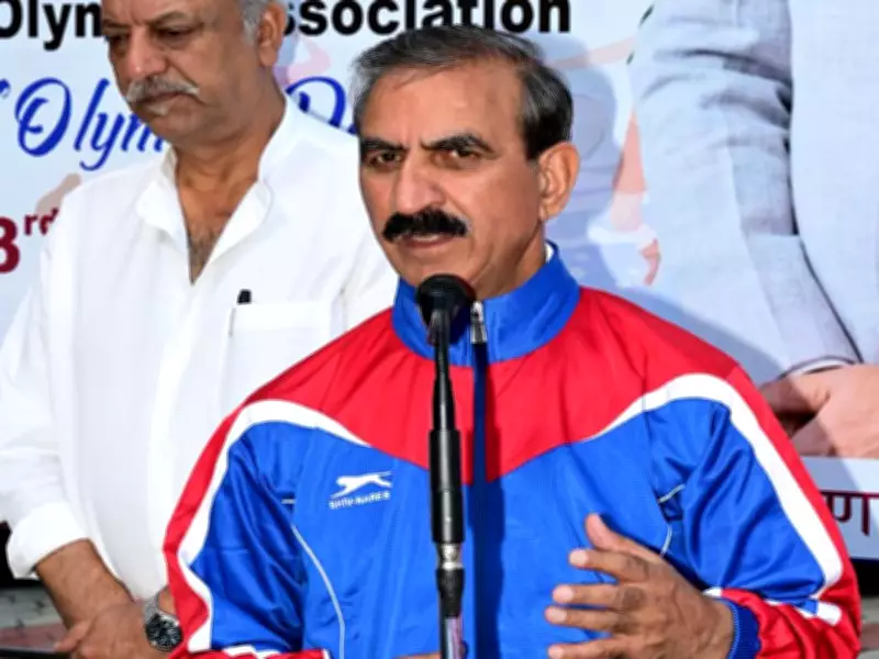 Himachal CM flags off Olympic Run on International Olympic Day in Shimla