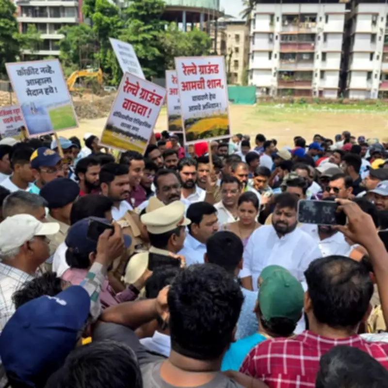 Historic Dombivli cricket ground saved after protest; railway halts construction
