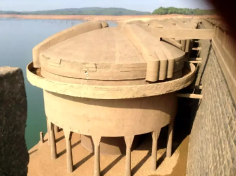 Historic Hirebhaskara Dam Resurfaces in Sharavathi Backwaters