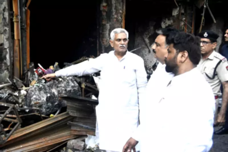 Hooda Meets Rohtak Fire Victims, Demands Enhanced Relief and Compensation
