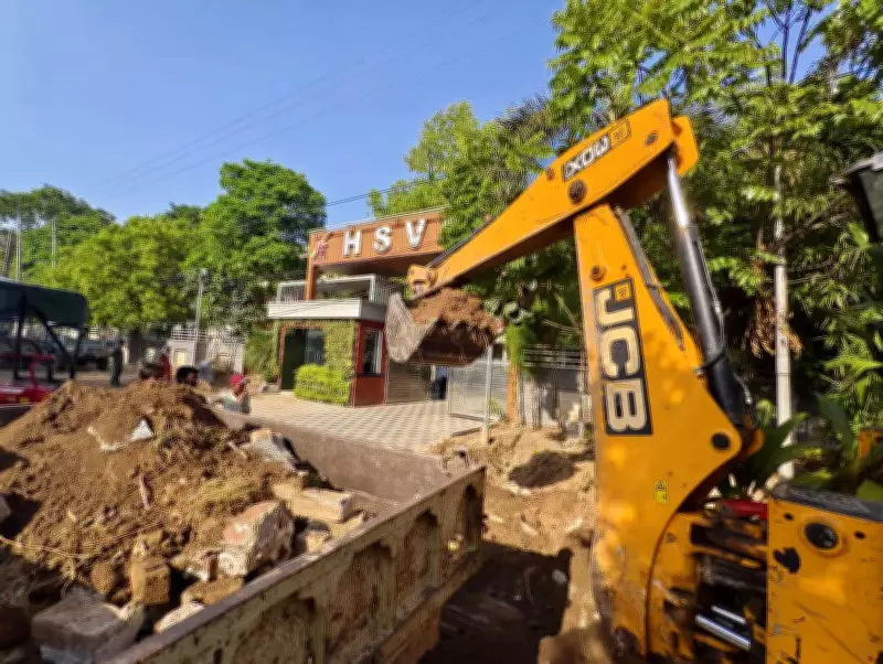 HSVP Demolishes Own Encroachment After TOI Report in Panchkula