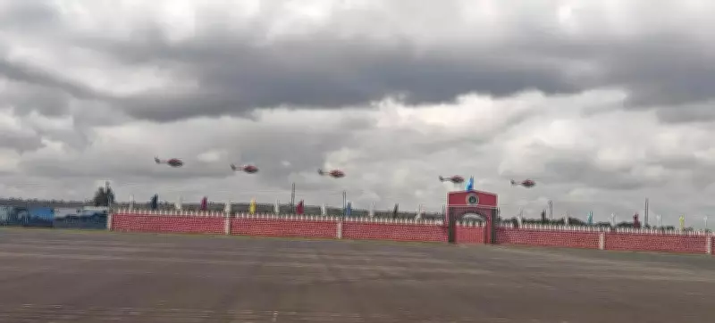 IAF Sarang Helicopter Team Dazzles Students at Agniveervayu Passing-Out Parade