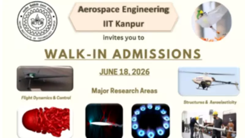 IIT Kanpur PhD Aerospace Walk-in Admissions 2026: Apply by June 16