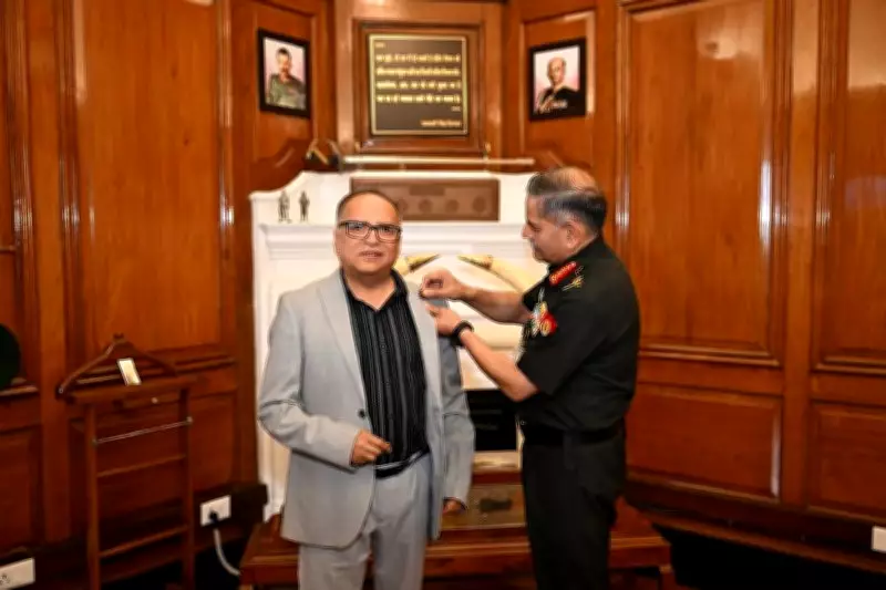 IIT Ropar Director Rajeev Ahuja Gets Army Chief Commendation from General Dwivedi