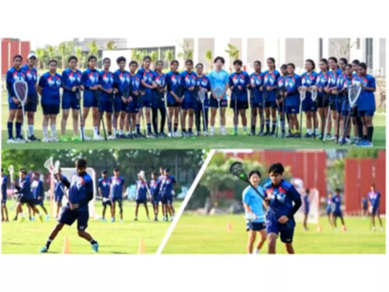 India Lacrosse Teams Train at Galgotias University Ahead of Olympic Debut