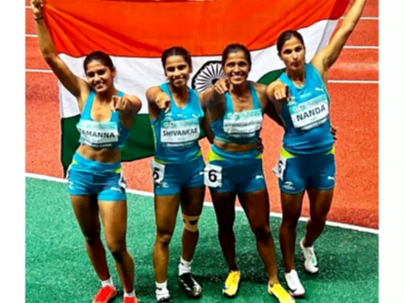 India win women's 4x100m gold at Asian Relays Championships 2026