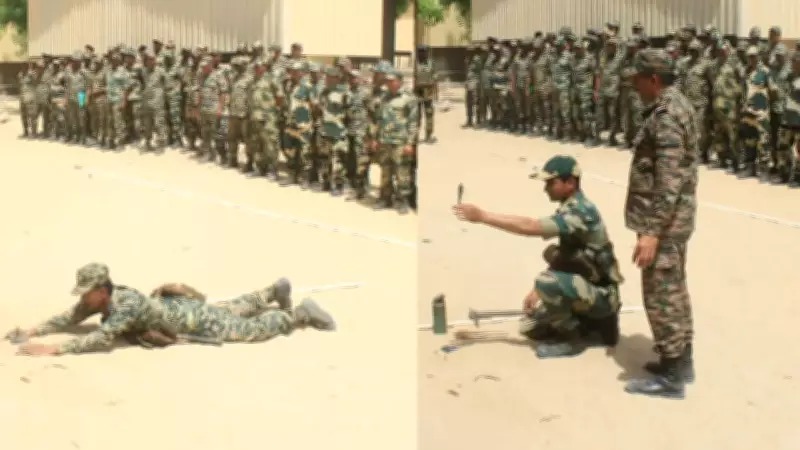 Indian Army and BSF Conduct Joint Mine-Laying Exercise in Rajasthan Desert