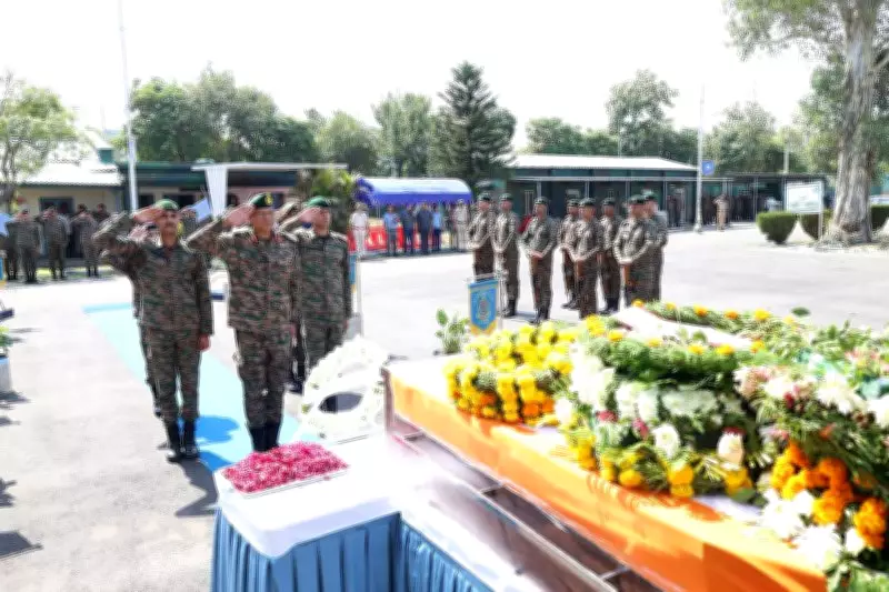 Indian Army Pays Tributes to Lieutenant Beereshwar Goswami Killed in Rajouri Operation