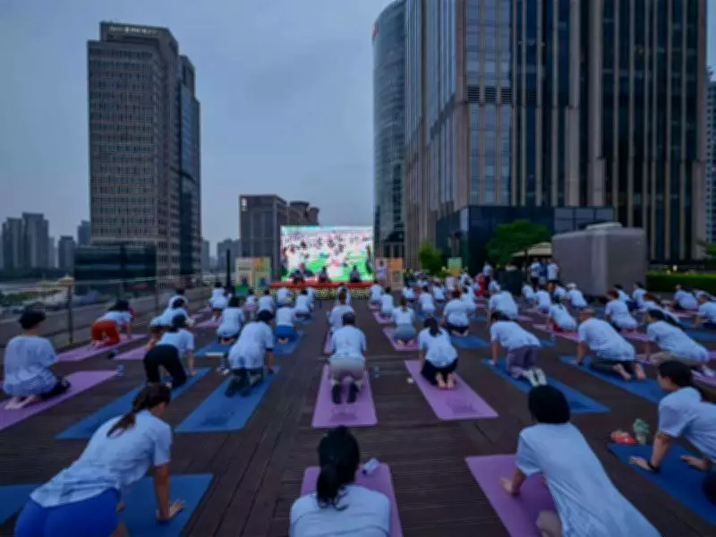 Indian Consulate in Shanghai hosts 12th International Day of Yoga at Bund Finance Centre