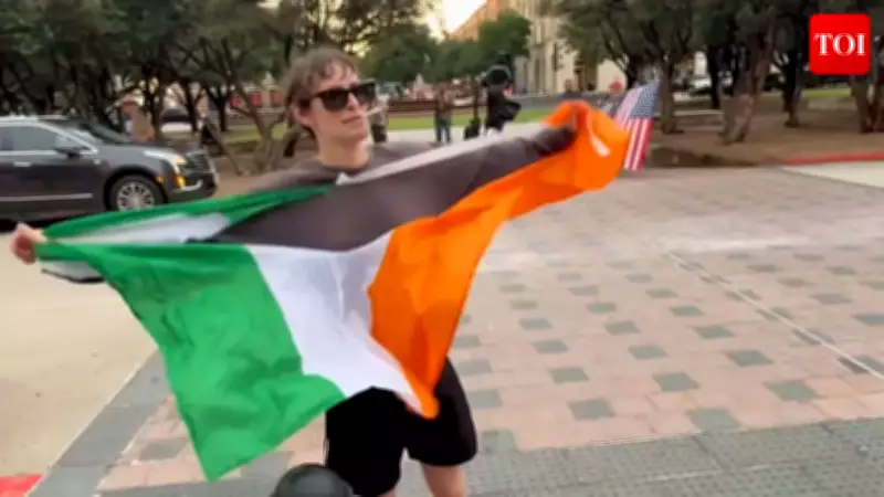 Indian Flag Torn at Texas Protest Sparks Global Outrage Online
