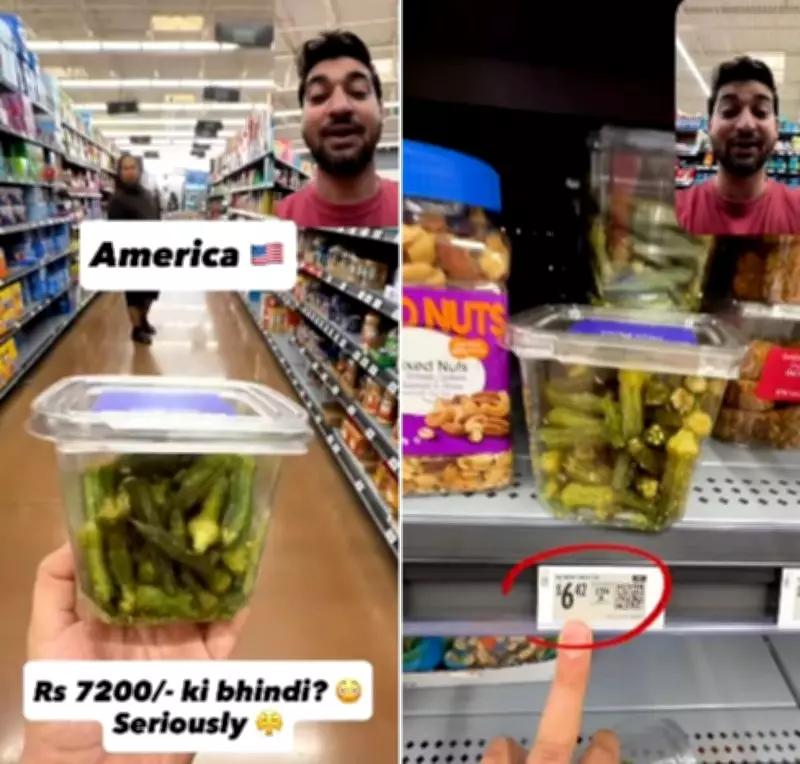 Indian Man Shocked as Bhindi Costs Rs 7,200 per kg in US Supermarket