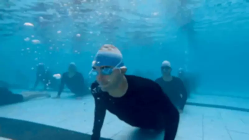 Indian Navy conducts underwater yoga session on International Yoga Day 2026