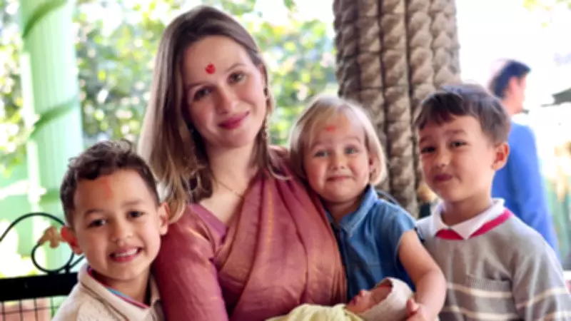 Indian Parenting Traditions Embraced by European Mom in Viral Post