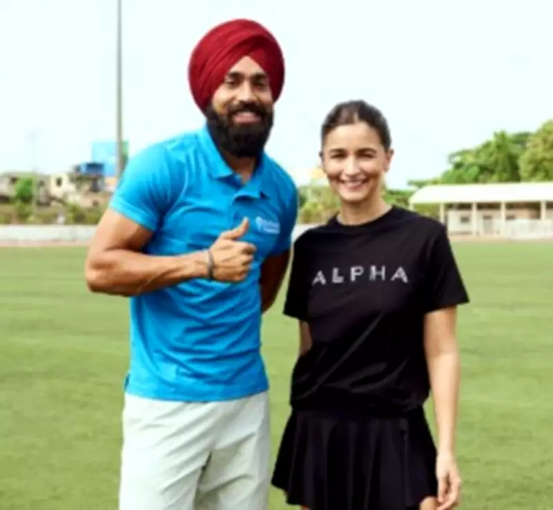 India's fastest athlete Gurindervir Singh joins Alia Bhatt for 'Alpha' promotion