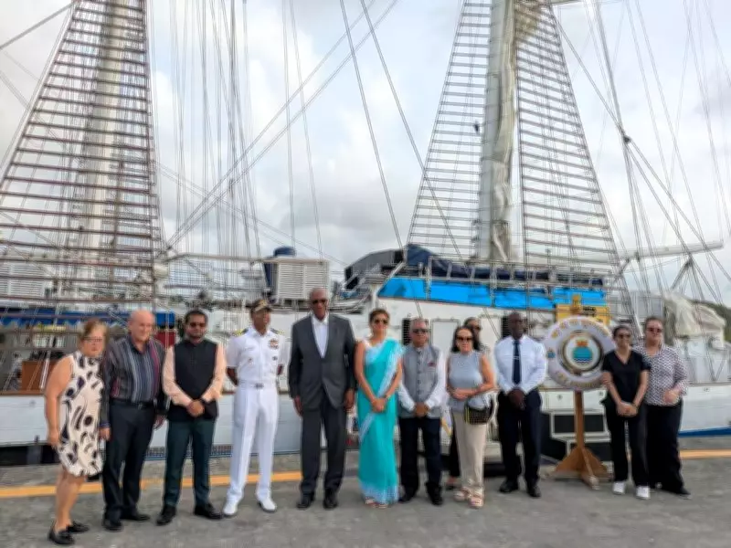 INS Sudarshini Departs Antigua Under Lokayan 26 Expedition