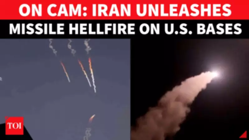 Iran Releases Dramatic Footage of Missile Storm Targeting U.S. Bases
