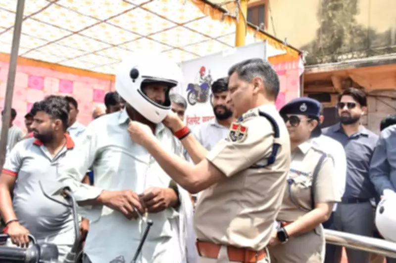 Jaipur Traffic Police Launch Helmet Awareness Drive to Reduce Road Fatalities