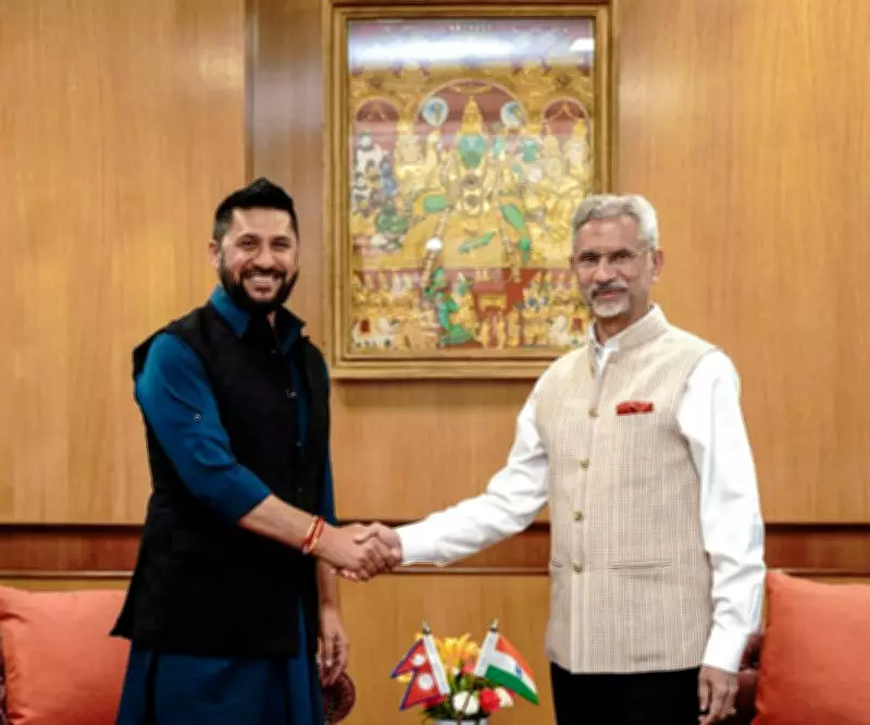 Jaishankar, BJP Leaders Meet Nepal's RSP Chief Rabi Lamichhane in Delhi