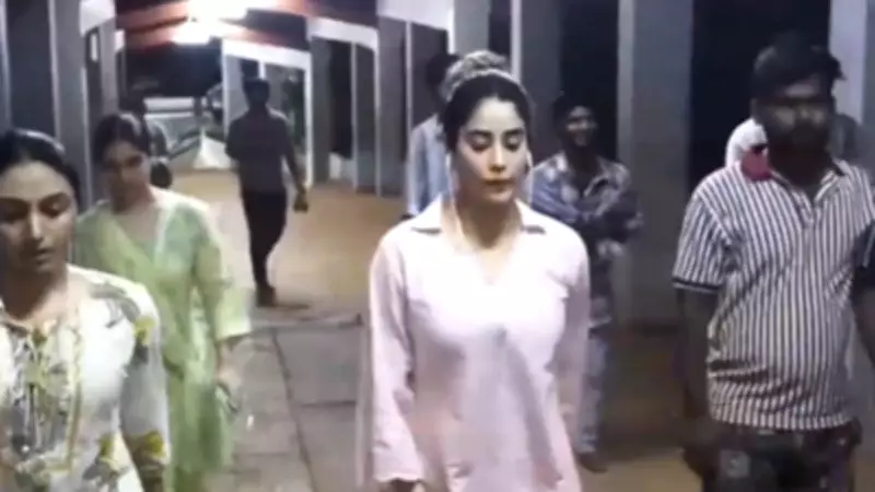 Janhvi Kapoor Treks Alipiri Steps to Tirumala for Blessings Ahead of Ram Charan Film Release