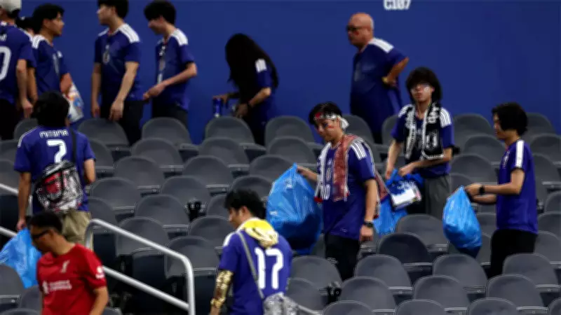 Japanese Fans Clean Stadium After World Cup Draw vs Netherlands
