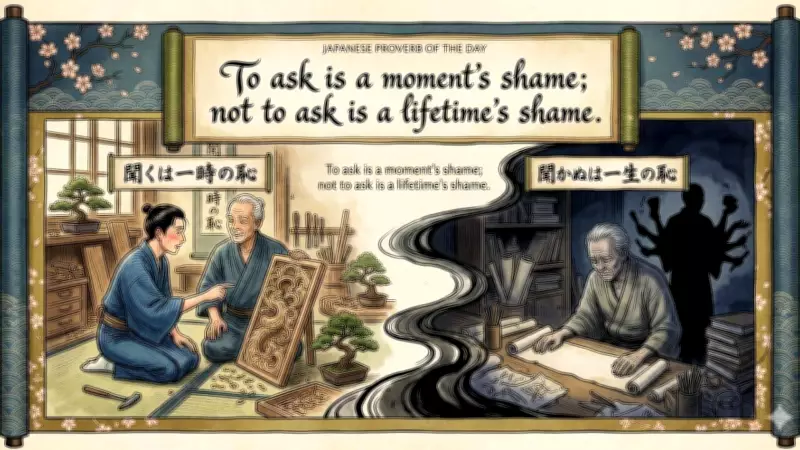Japanese Proverb Warns: Asking Is Embarrassing, But Silence Costs More